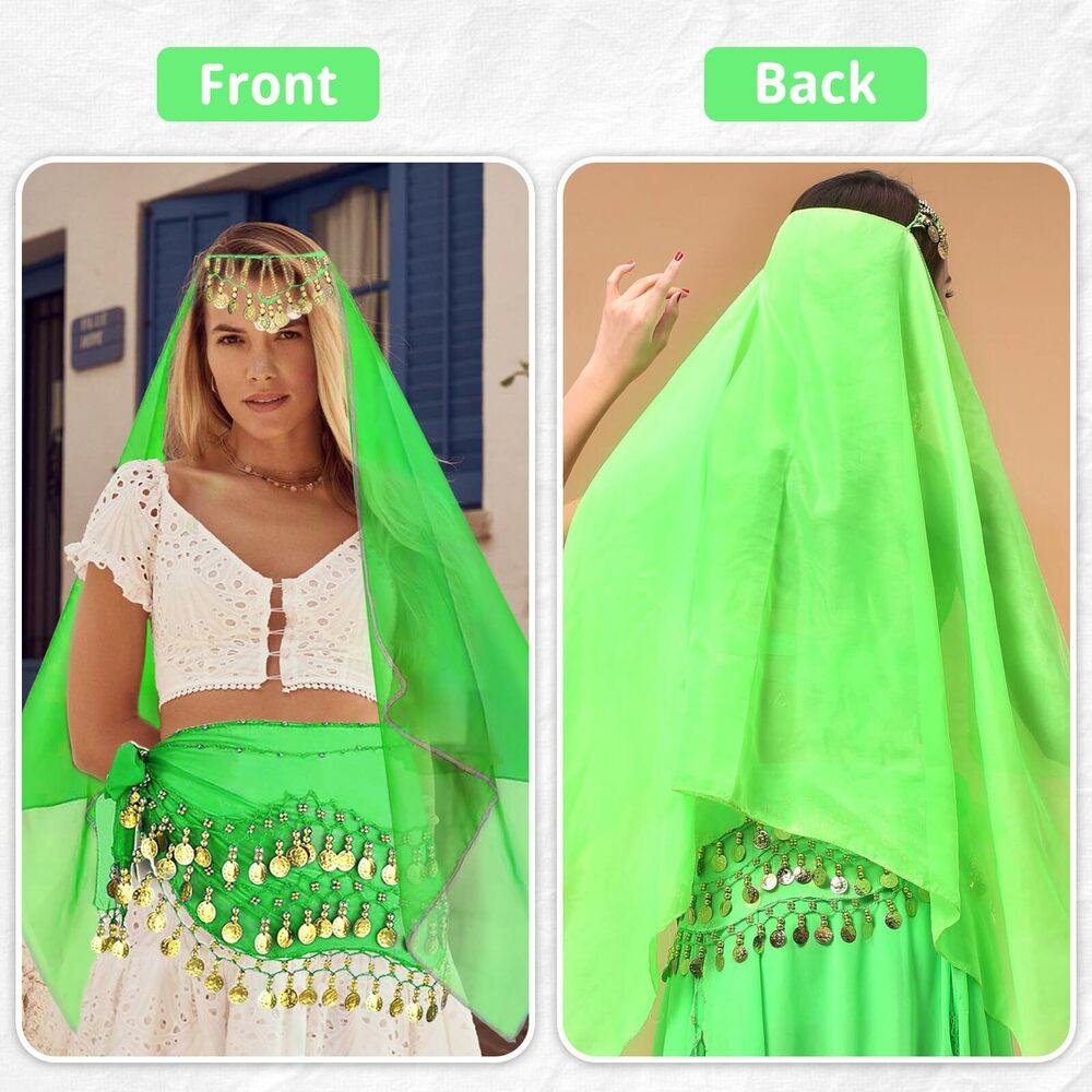 2599 4 Pcs Belly Dance Outfit Sets, Belly Dance C… - image 5